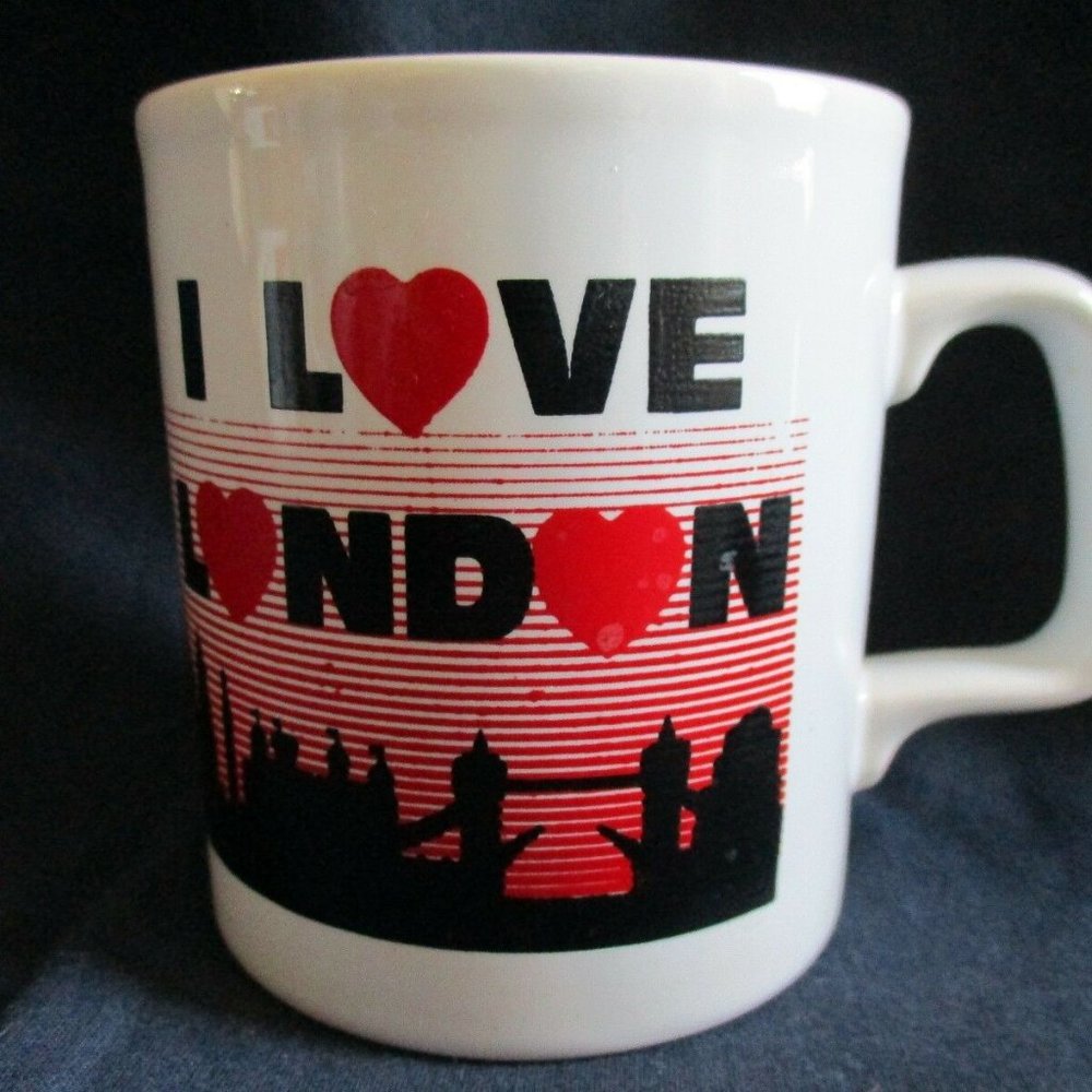 Vintage I Love London Skyline London‎ Bridge Kiln